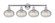 Ithaca - 4 Light - 35 inch - Polished Chrome - Bath Vanity Light (3442|616-4W-PC-G555-8CL)