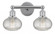 Ithaca - 2 Light - 15 inch - Polished Chrome - Bath Vanity Light (3442|616-2W-PC-G555-6CL)