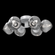 Luna Flush Mount - 6pc (1289|CLB0095-01-CS-GS-L3)