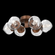 Luna Flush Mount - 6pc (1289|CLB0095-01-BB-GC-L1)