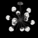 Luna Starburst Chandelier (1289|CHB0095-0H-GP-ZC-001-L1)