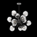 Luna Starburst Chandelier (1289|CHB0095-0G-GP-FC-001-L1)