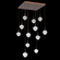 Cabochon Square Pendant Chandelier (1289|CHB0093-12-BB-WC-C01-L3)