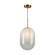 Vita Collection 1-Light Pendant White and Brass (12|AC10630BR)