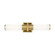 Positano Collection 2-Light Bathroom Vanity Light Brushed Brass and White Glass (12|AC11772WB)