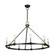 Notting Hill Collection 9-Light Chandelier Black and Brushed Brass (12|AC11989BB)