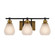 Nelson Collection 3-Light Bathroom Brass & Black (12|AC11683BB)