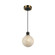 Gem Collection 1-Light Pendant Black and Brushed Brass (12|AC11870SW)