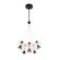 Arlo Collection 6-Light Chandelier Black (12|AC6846BK)