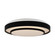 Aziza Collection 1-Light 15'' Flush Mount Black (12|AC7401BK)