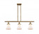 Bellmont - 3 Light - 36 inch - Brushed Brass - Stem Hung - Island Light (3442|916-3I-BB-G191)