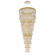 Pavona 86in 120-277V Foyer Pendant in Heirloom Gold with Clear Radiance Crystal (168|S9192-22R)