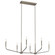 Madden 45 Inch 6 Light Linear Chandelier in Brushed Nickel (10687|52721NI)