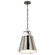 Etcher 13 Inch 1 Light Pendant with Etched Painted White Glass Diffuser in Classic Pewter (10687|52710CLP)
