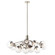 Silvarious 48 Inch 12 Light Linear Convertible Chandelier with Clear Glass in Polished Nickel (10687|52703PNCLR)