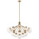 Silvarious 38 Inch 16 Light Convertible Chandelier with Clear Glass in Champagne Bronze (10687|52702CPZCLR)