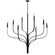 Livadia 47.75 Inch 8 Light Chandelier in Black (10687|52675BK)