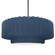 Large Tier Pleated 1-Light Pendant (254|CER-6555-MDMT-NCKL-RIGID)