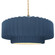 Large Tier Pleated 1-Light Pendant (254|CER-6555-MDMT-BRSS-BEIG-TWST)