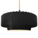 Large Tier Pleated 1-Light Pendant (254|CER-6555-CRB-MBLK-BEIG-TWST)