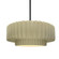 Medium Tier Pleated LED Pendant (254|CER-6553-VAN-MBLK-RIGID-LED1-700)