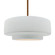 Large Tier 1-Light Pendant (254|CER-6545-WHT-BRSS-RIGID)