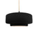 Medium Tier 1-Light Pendant (254|CER-6543-CRB-MBLK-BEIG-TWST-LED1-700)