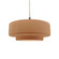 Medium Tier 1-Light Pendant (254|CER-6543-ADOB-MBLK-BEIG-TWST)