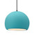 Large Globe 1-Light Pendant (254|CER-6535-RFPL-MBLK-BKCD)
