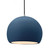 Large Globe 1-Light Pendant (254|CER-6535-MID-NCKL-BKCD)