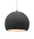 Large Globe 1-Light Pendant (254|CER-6535-GRY-MBLK-BEIG-TWST)