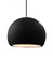 Large Globe 1-Light Pendant (254|CER-6535-BLK-NCKL-BKCD)