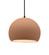 Medium Globe 1-Light Pendant (254|CER-6533-ADOB-MBLK-BKCD)