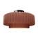 Large Tier Pleated Semi-Flush (254|CER-6375-CLAY-MBLK)