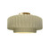 Medium Tier Pleated Semi-Flush (254|CER-6373-VAN-BRSS)