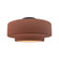 Large Tier Semi-Flush (254|CER-6365-CLAY-MBLK)