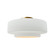 Medium Tier Semi-Flush (254|CER-6363-WHT-BRSS)