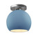 Medium Globe Semi-Flush (254|CER-6353-SKBL-NCKL)