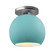 Medium Globe Semi-Flush (254|CER-6353-RFPL-NCKL)