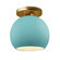 Medium Globe Semi-Flush (254|CER-6353-RFPL-BRSS)