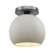 Medium Globe Semi-Flush (254|CER-6353-MAT-NCKL-LED1-700)