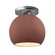 Medium Globe LED Semi-Flush (254|CER-6353-CLAY-NCKL-LED1-700)