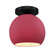 Medium Globe Semi-Flush (254|CER-6353-CRSE-MBLK)