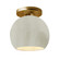 Medium Globe Semi-Flush (254|CER-6353-CRK-BRSS)