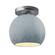 Medium Globe Semi-Flush (254|CER-6353-CONC-NCKL)