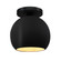 Medium Globe Semi-Flush (254|CER-6353-CBGD-MBLK)