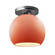 Medium Globe Semi-Flush (254|CER-6353-BSH-NCKL)