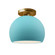 Small Globe Semi-Flush (254|CER-6350-RFPL-BRSS)