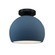 Small Globe Semi-Flush (254|CER-6350-MID-MBLK)