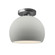 Small Globe Semi-Flush (254|CER-6350-MAT-NCKL)